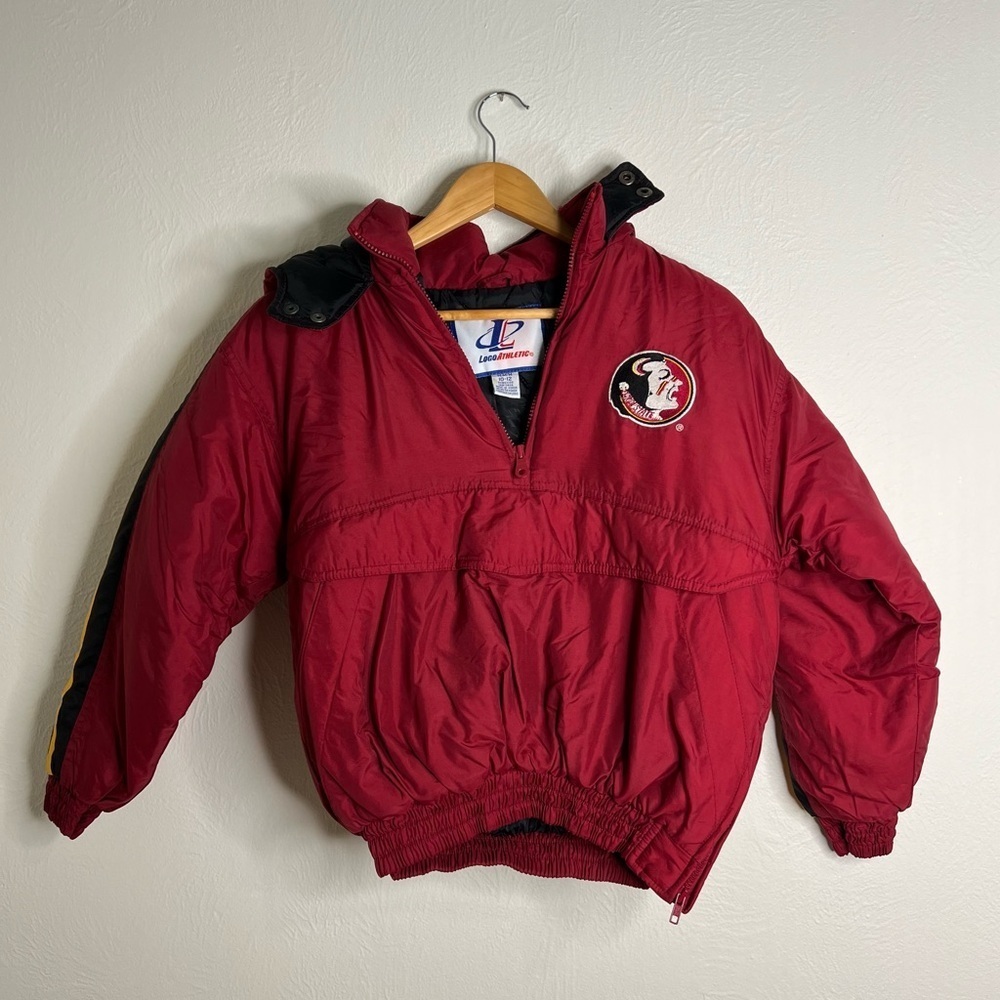 Vintage 90s Florida State Seminoles Boys Pullover Jacket Logo